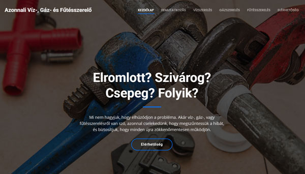 Vízszerelő-Gázszerelő-Fűtésszerelő