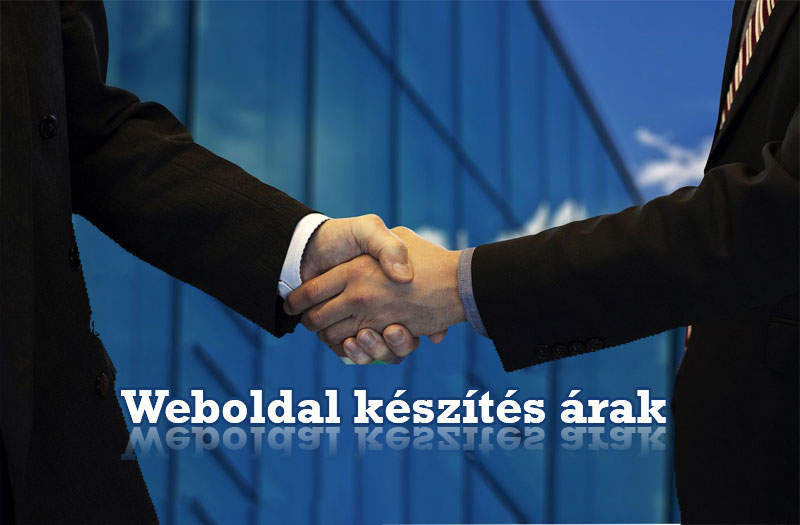 Weboldal k&eacute;sz&iacute;t&eacute;s &aacute;rak